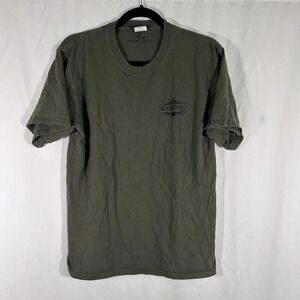 Koloa Surf Shirt Men's Medium Green Graphic Print Short Sleeve Crew Neck